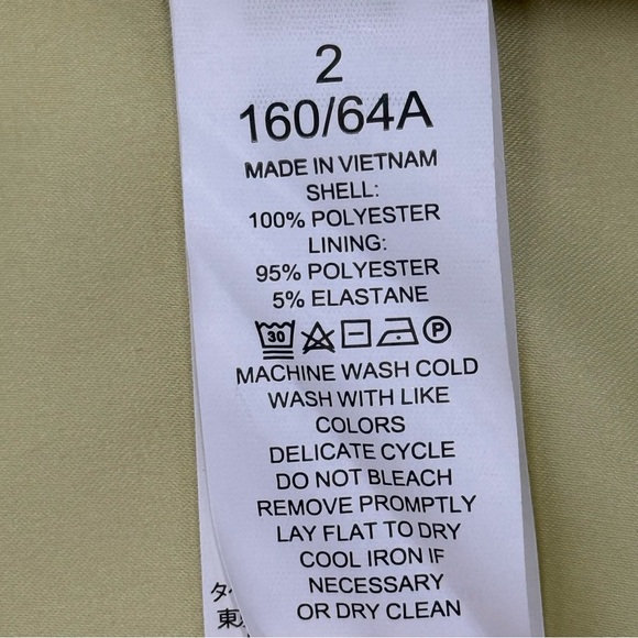 kate spade Women’s Duchess Satin Pencil Skirt 2 Light Chartreuse Yellow - Picture 9 of 9